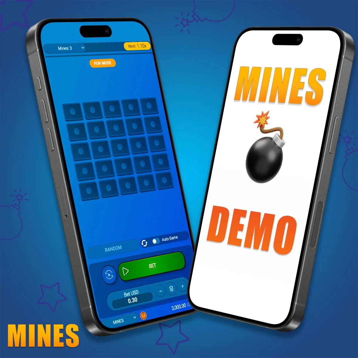 Information about the demo version of the game Mines