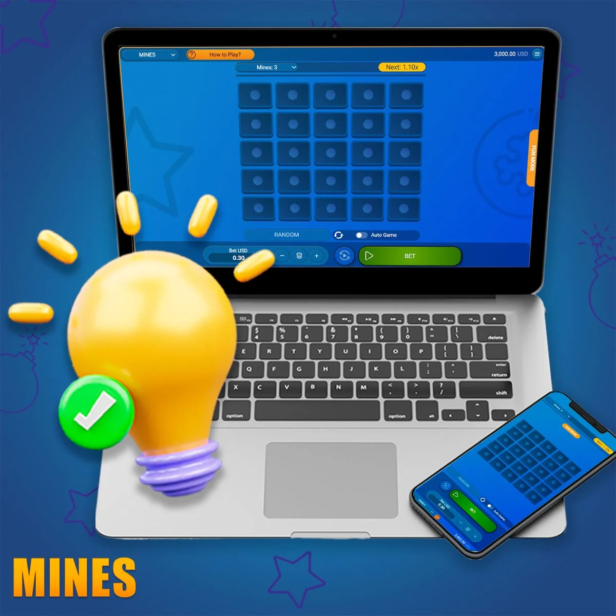 What tips and advice do you have for gambling in Mines?